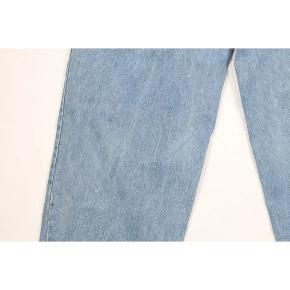 NOS Vintage 90s Streetwear Mens 36x34 Baggy Loose Fit Denim Jeans Blue Cotton